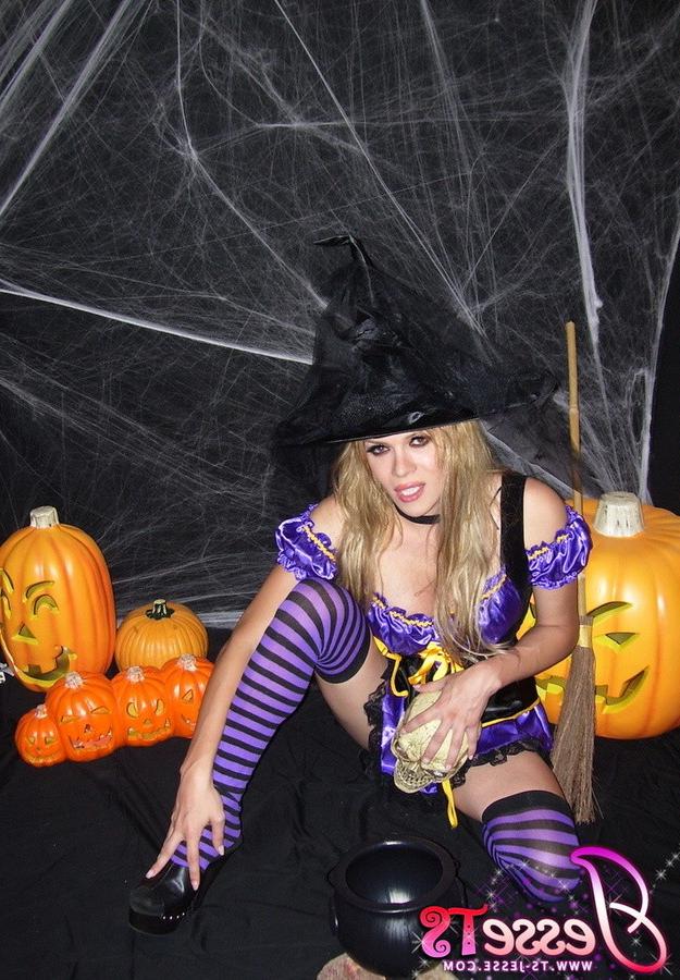 12P Shemale Jesse Being naughty For Halloween