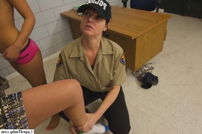 12P Two Brunette babes in the Jail