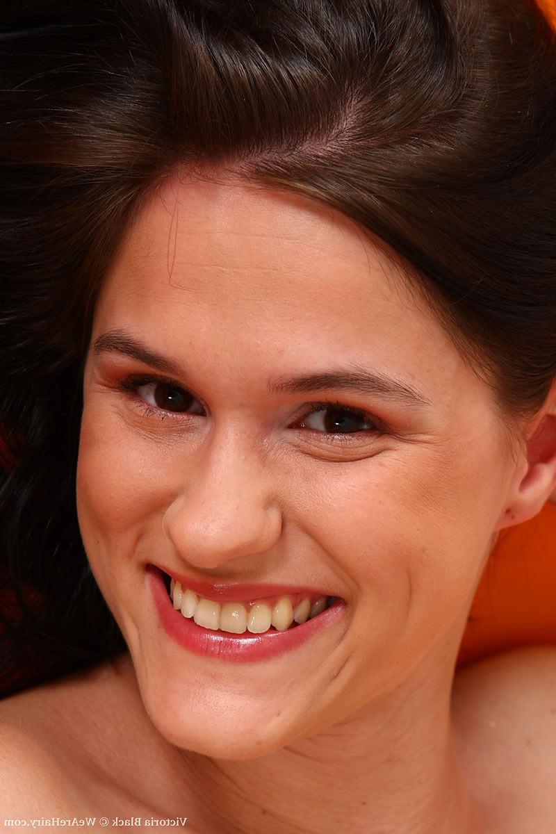 16P Sexy teen with big tits shows off an impressive hair patch