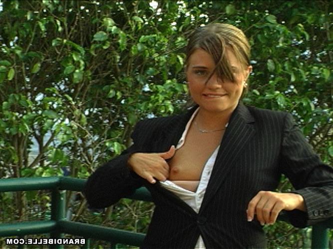 16P Brandi Belle and coworker suck and fuck