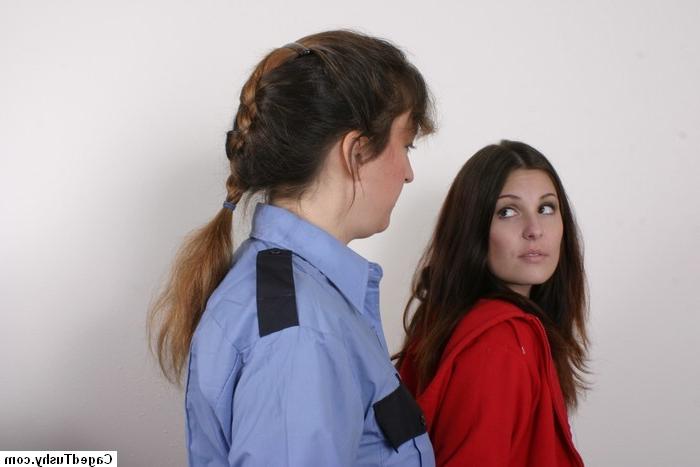 16P brunette teen getting undressed by a cop
