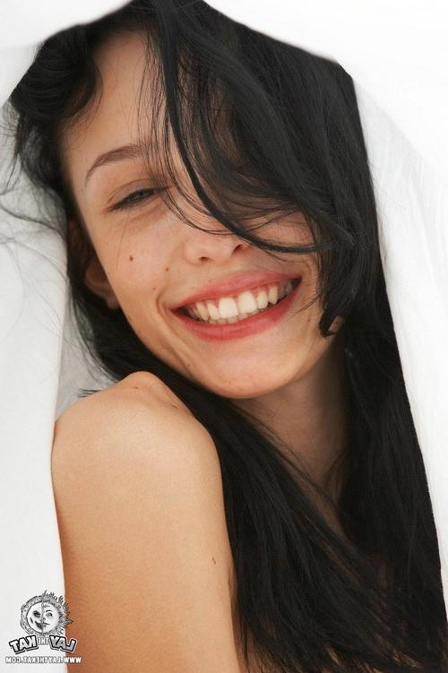 17P Stylish young brunette lady makes a whole erotic condom ad