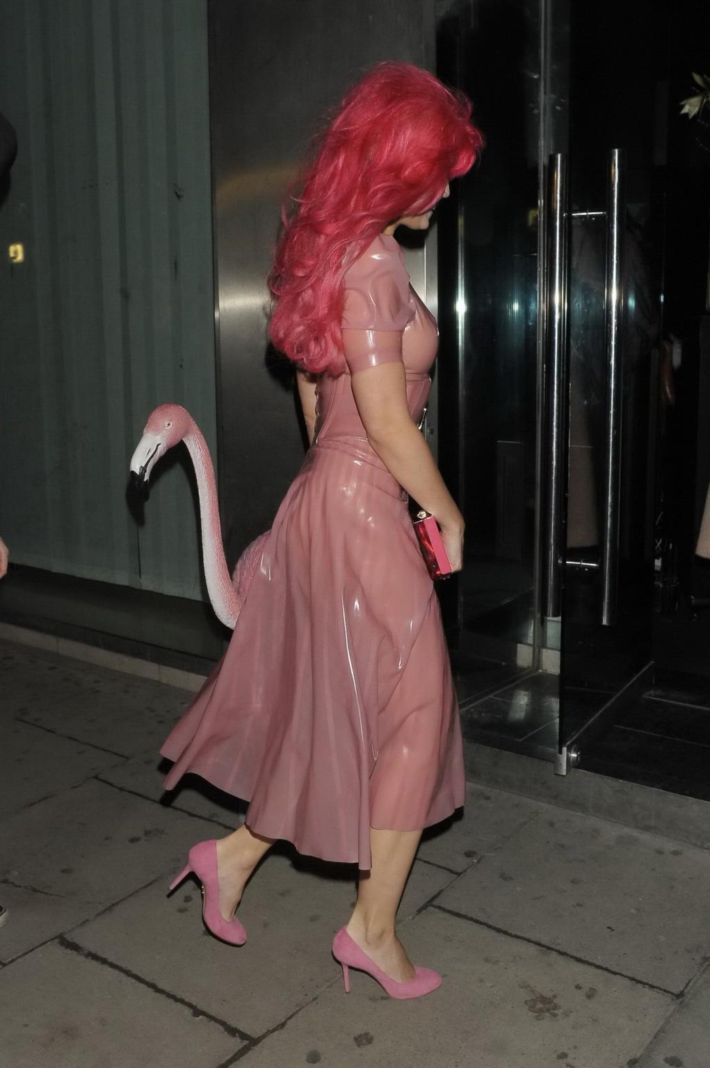 16P Daisy Lowe see through to pasties and panties