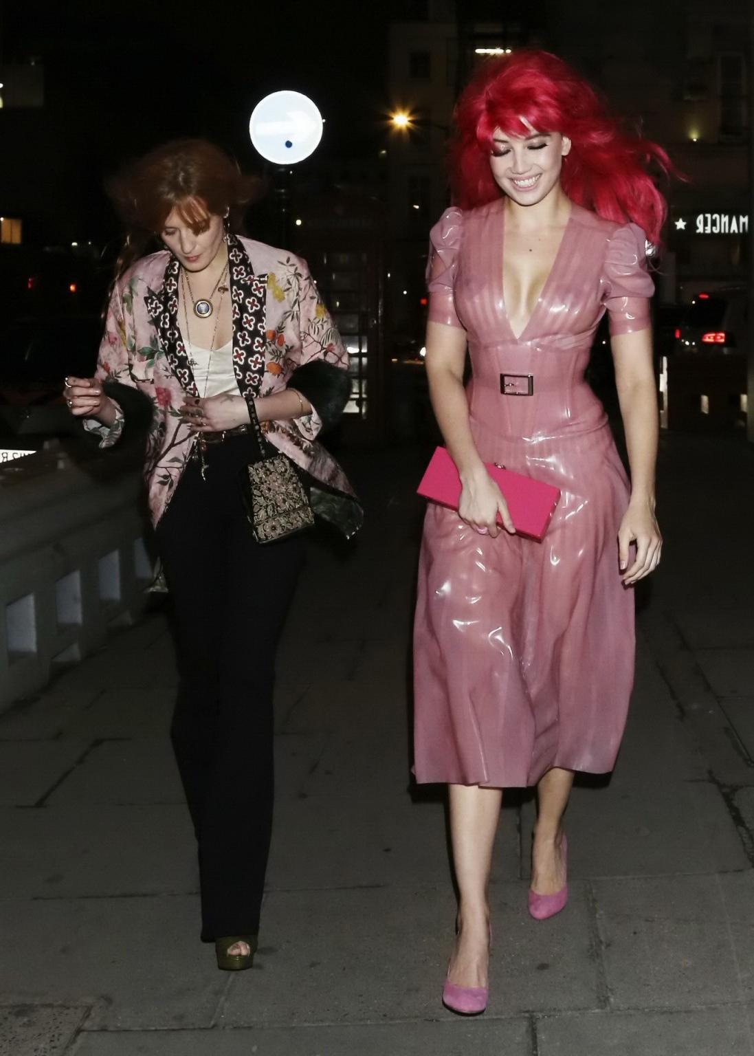 16P Daisy Lowe see through to pasties and panties