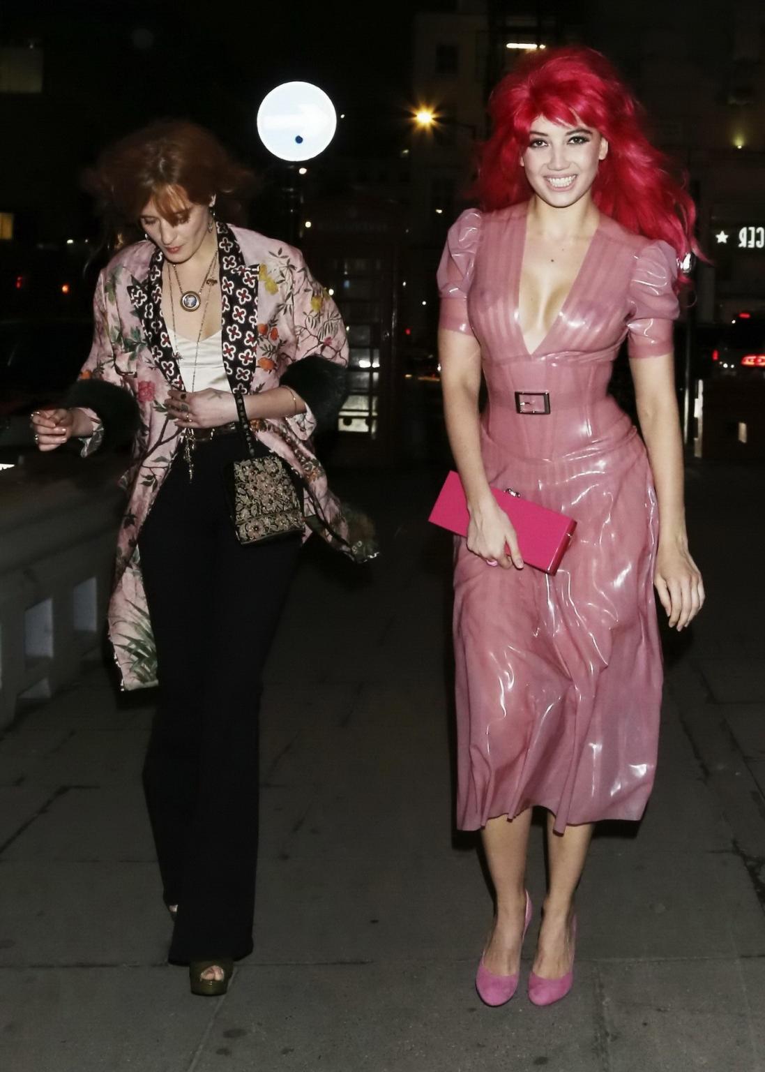 16P Daisy Lowe see through to pasties and panties