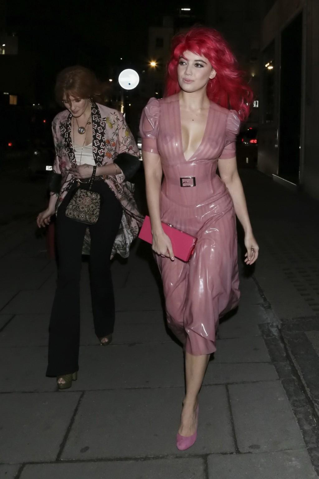16P Daisy Lowe see through to pasties and panties