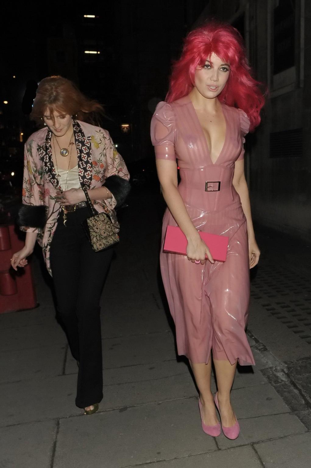 16P Daisy Lowe see through to pasties and panties