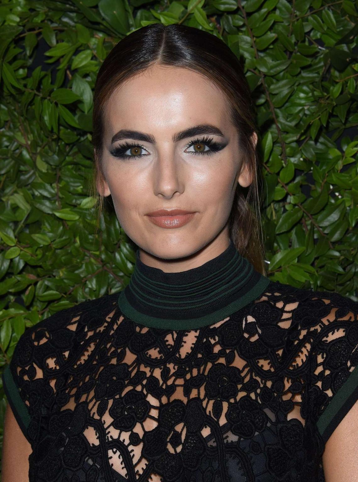 16P Camilla Belle busty and see through to bra