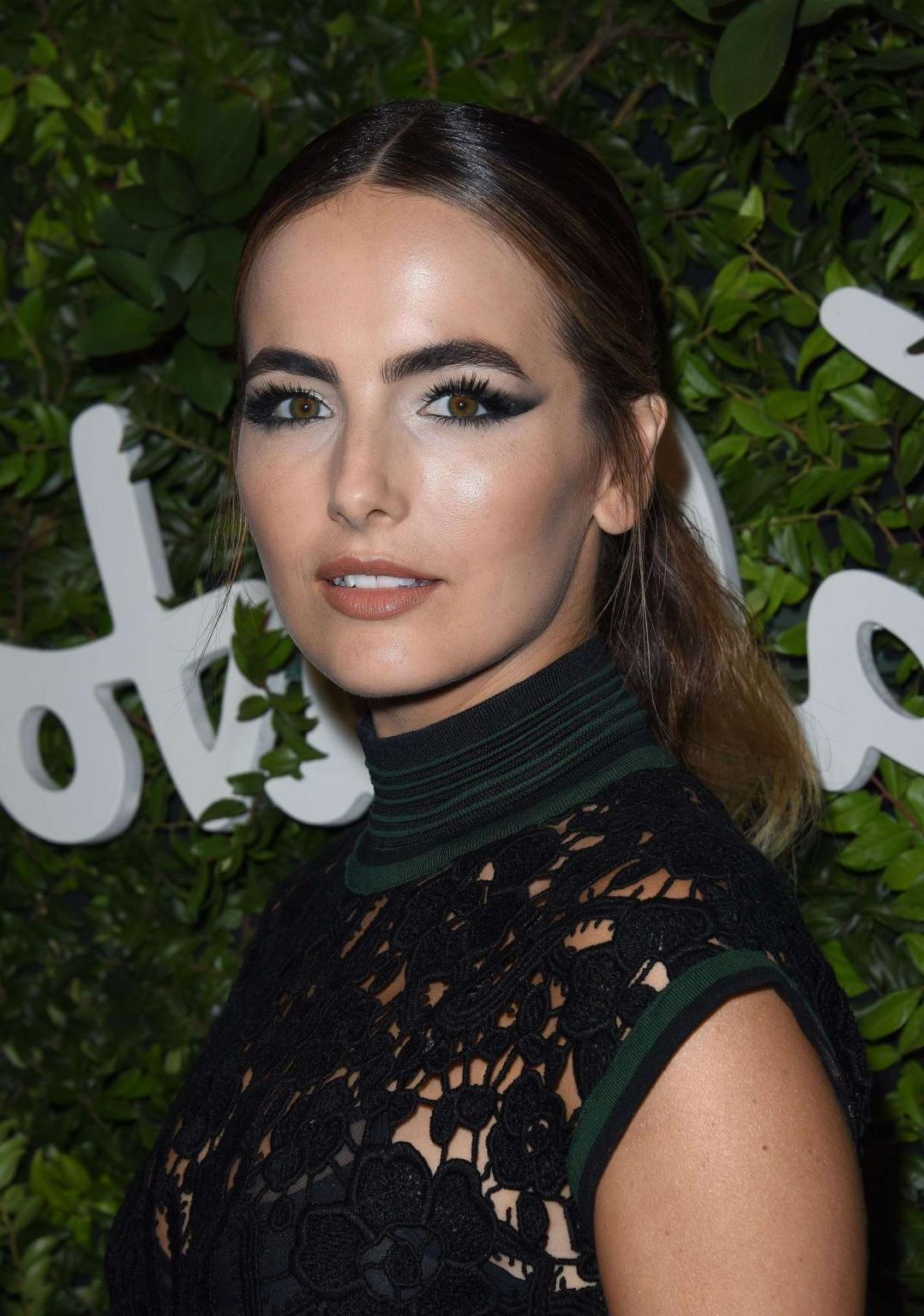 16P Camilla Belle busty and see through to bra