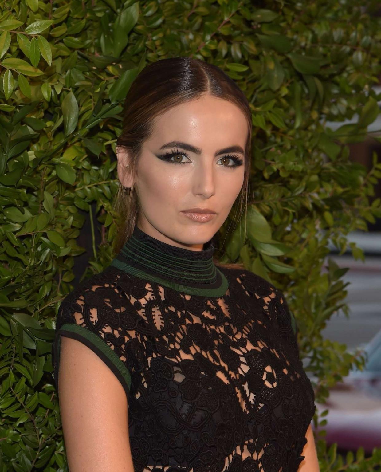 16P Camilla Belle busty and see through to bra