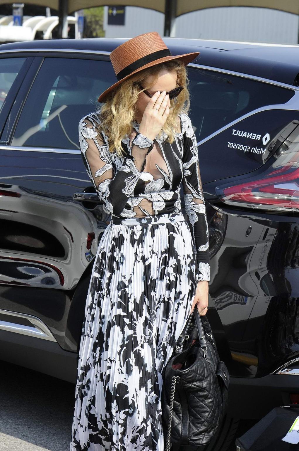 15P Diane Kruger shows off her big boobs in see through dress