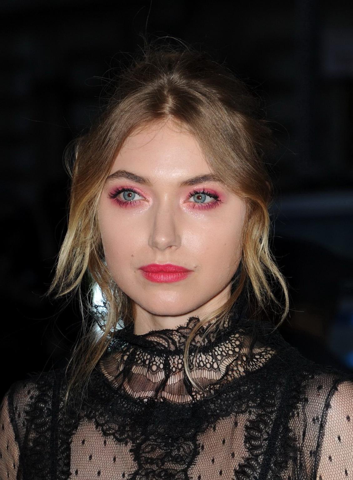 16P Imogen Poots see through to pasties and panties at China Through The Looking Gla