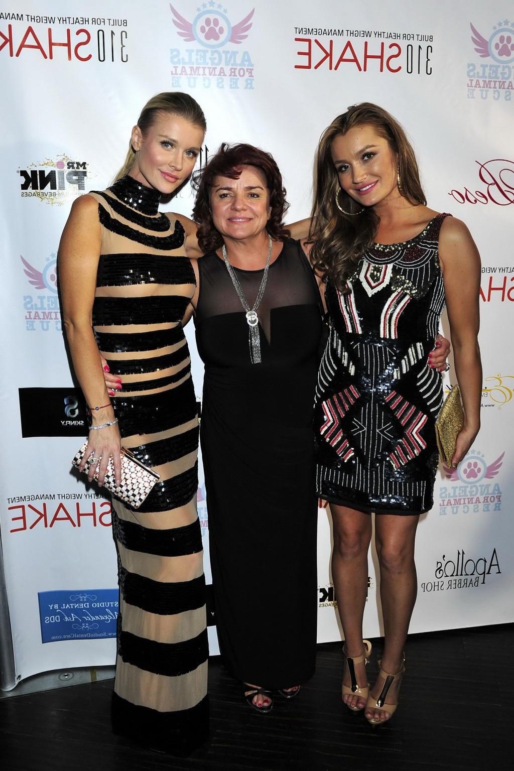 16P Joanna Krupa shows underboobs wearing a partially see through dress for the Char