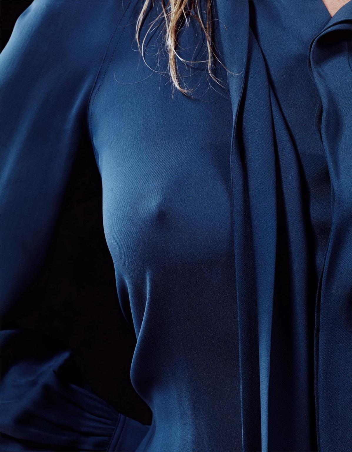 16P Kate Moss showing boobs in see through for W Magazine May 2015 issue