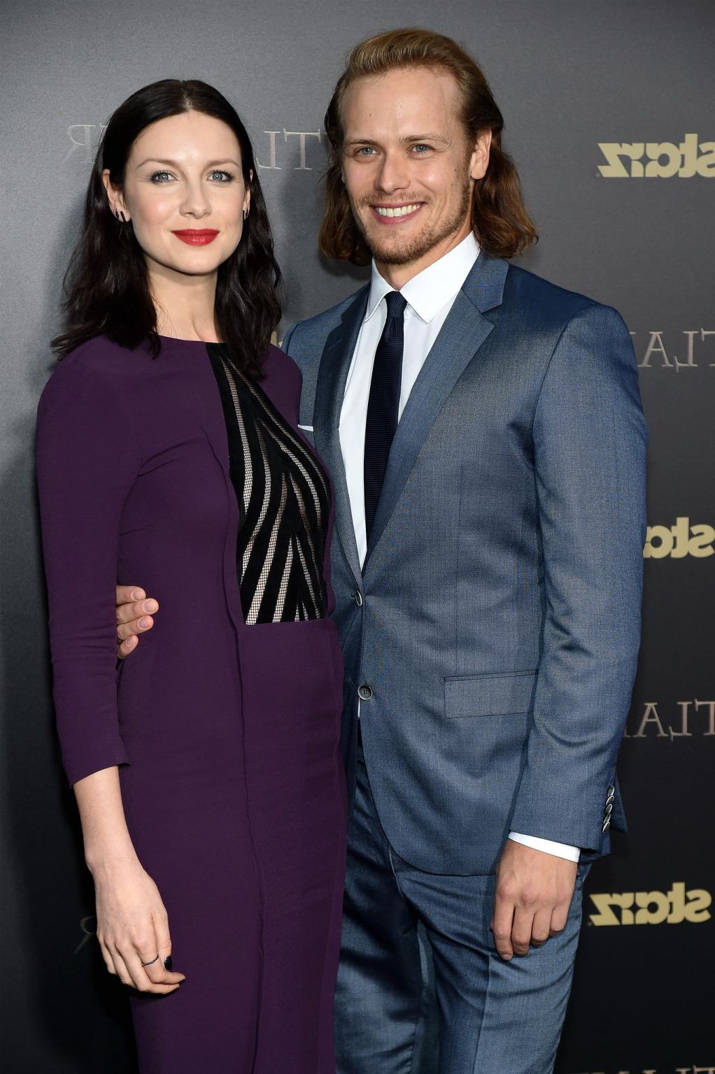 8P Caitriona Balfe see through to pasties at the Outlander MidSeason Premiere in NY