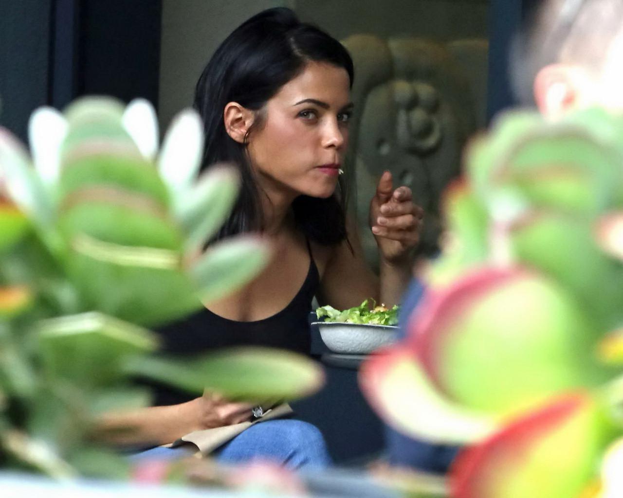 16P Jenna Dewan see through to bra out in Los Angeles