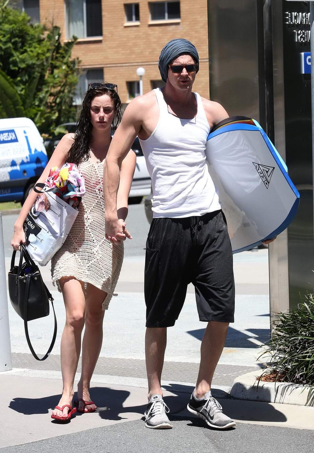16P Kaya Scodelario see through to bikini out in Australia