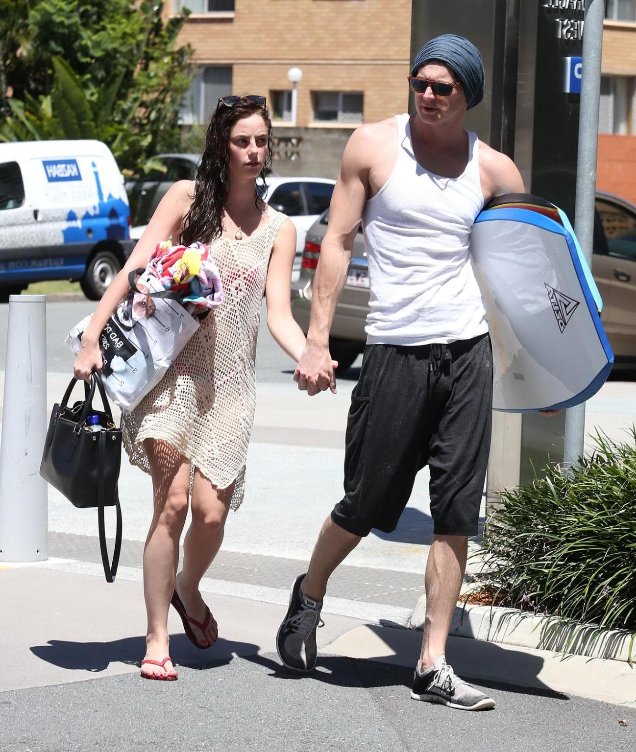 16P Kaya Scodelario see through to bikini out in Australia