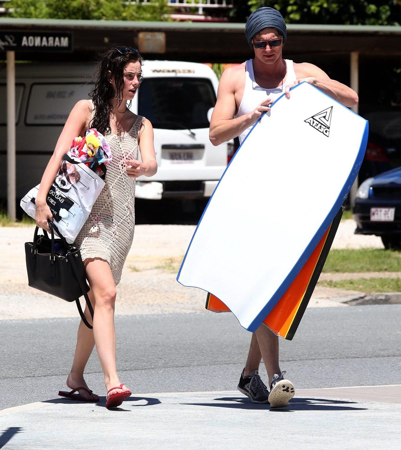 16P Kaya Scodelario see through to bikini out in Australia