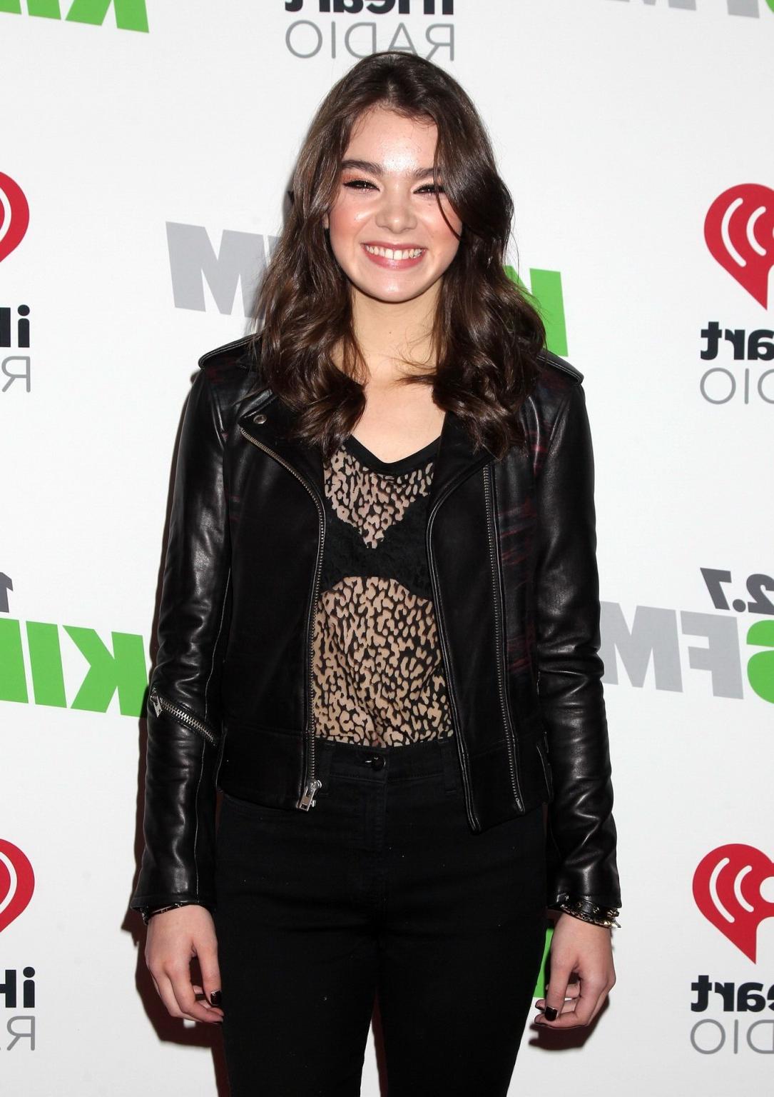 16P Hailee Steinfeld see through to bra at KIIS FMs Jingle Ball 2014 in LA