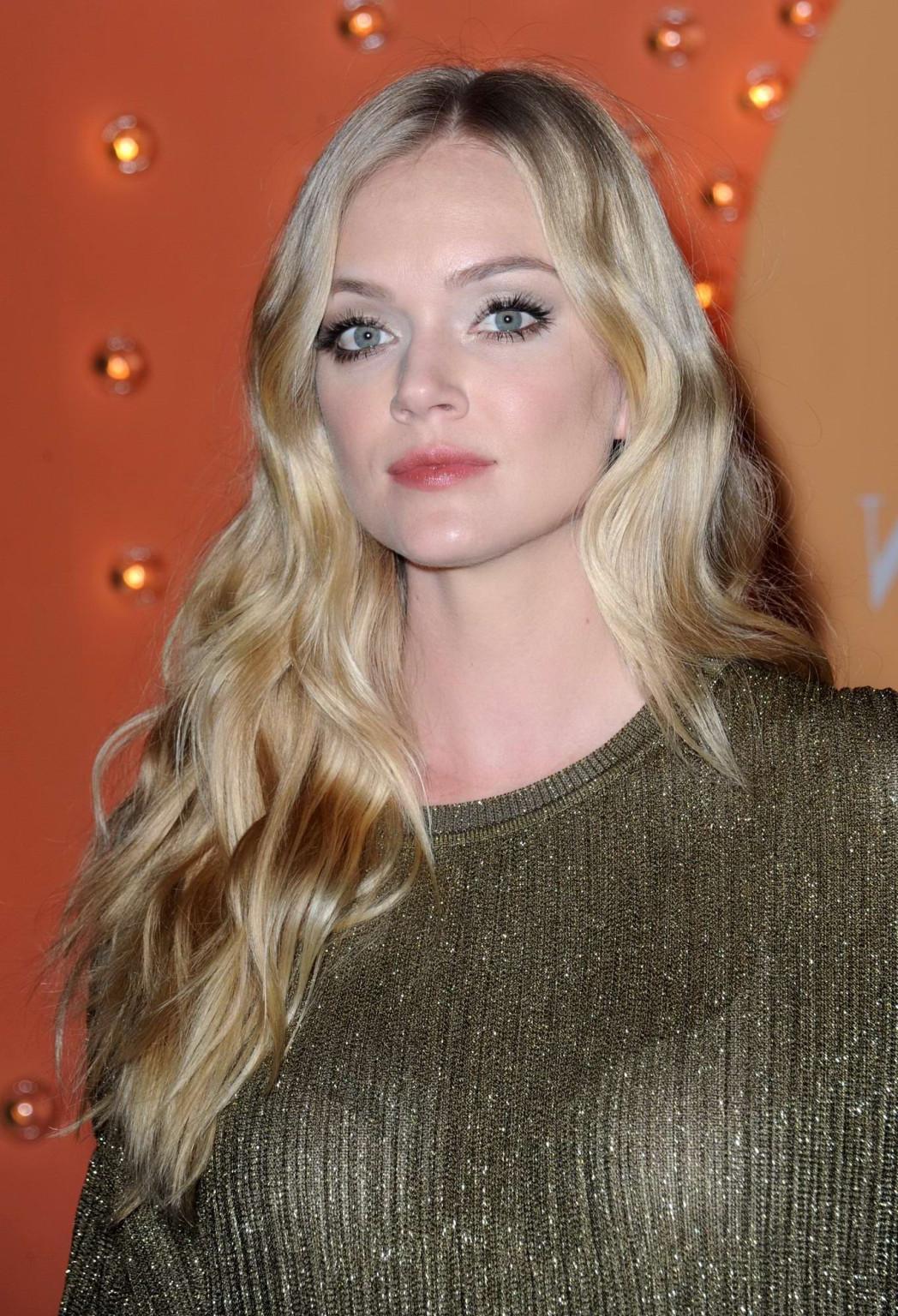 16P Lindsay Ellingson see through to white bra at the 5th Annual New Yorkers For Chi