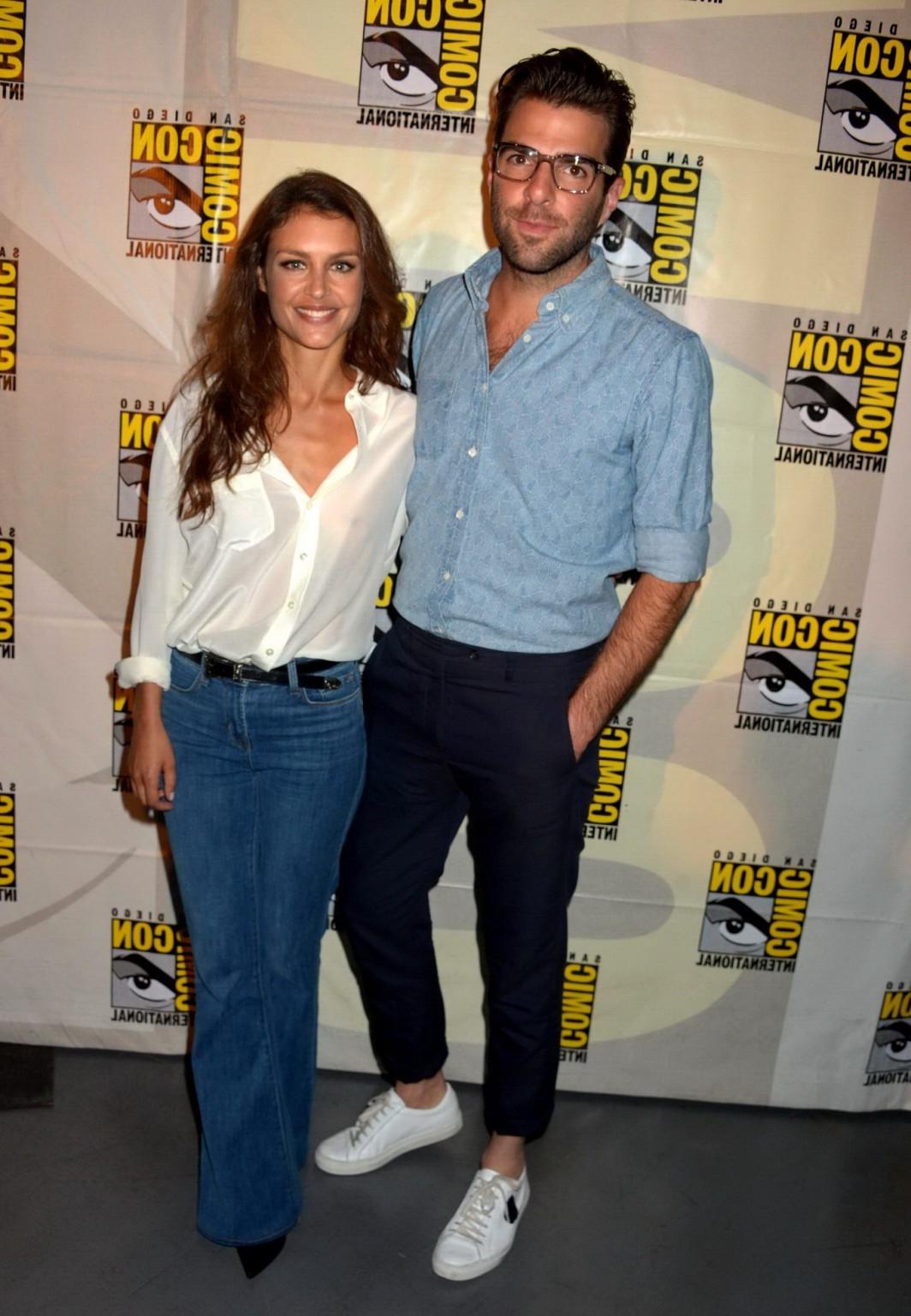 15P Hannah Ware braless shows boobs wearing a white see through shirt at 20th Centur