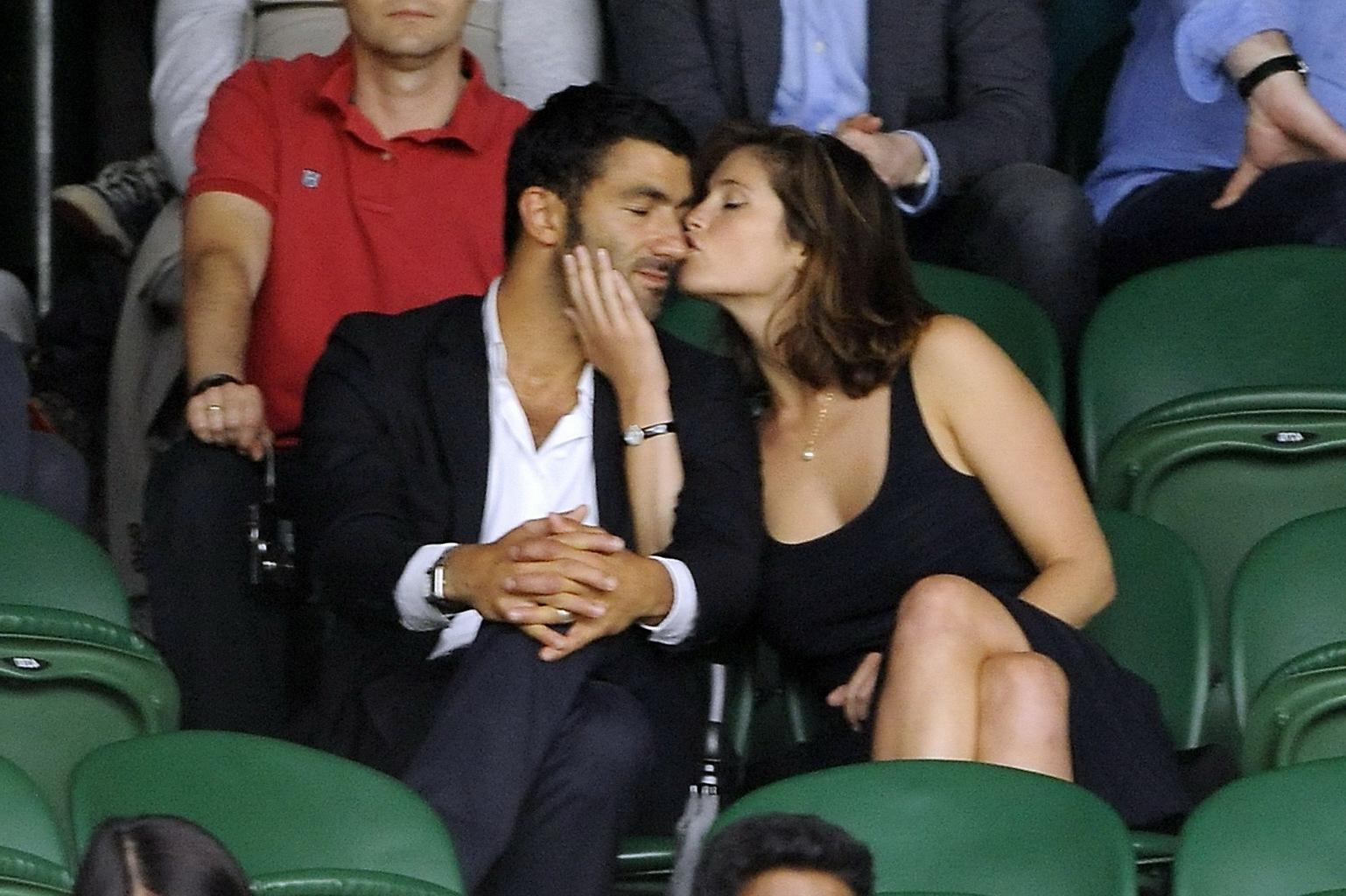 16P Gemma Arterton shows off her big boobs wearing a see through dress at Wimbledon 