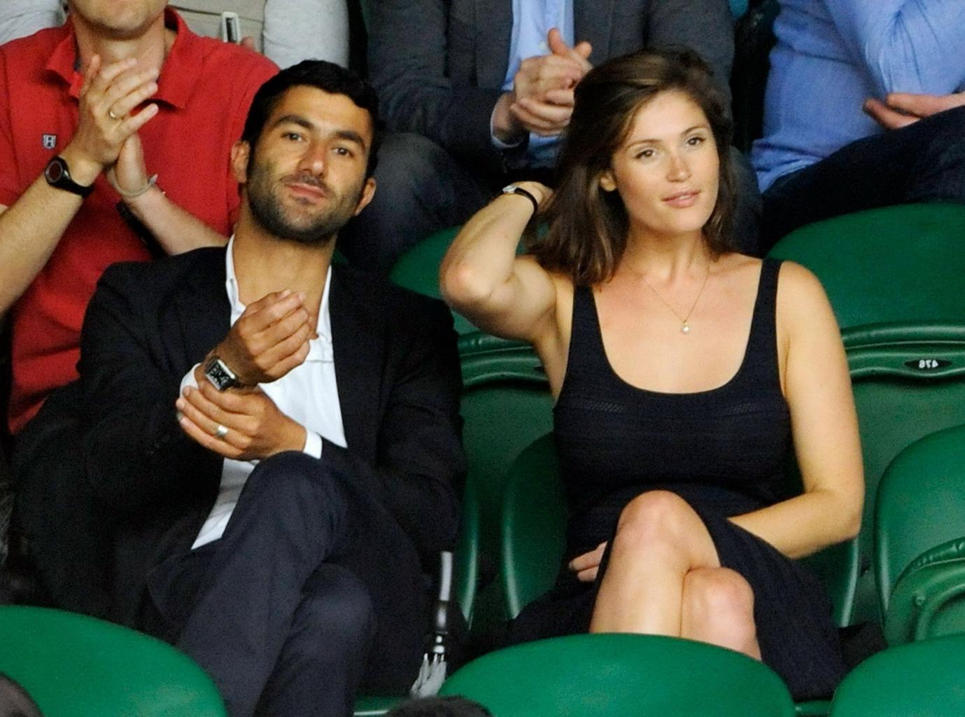 16P Gemma Arterton shows off her big boobs wearing a see through dress at Wimbledon 