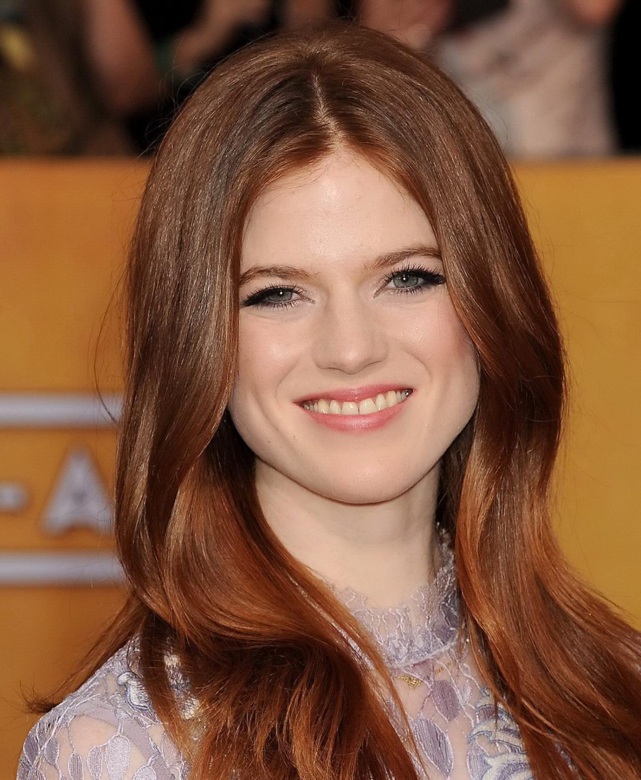 16P Rose Leslie braless wearing see-through outfit at 20th Annual SAG Awards in Los 