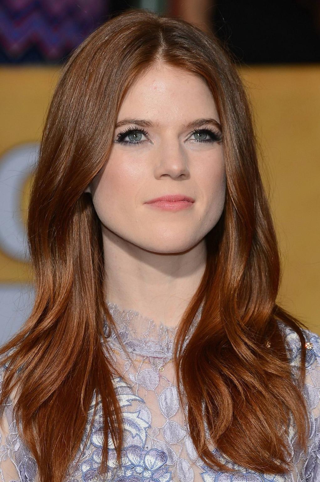 16P Rose Leslie braless wearing see-through outfit at 20th Annual SAG Awards in Los 