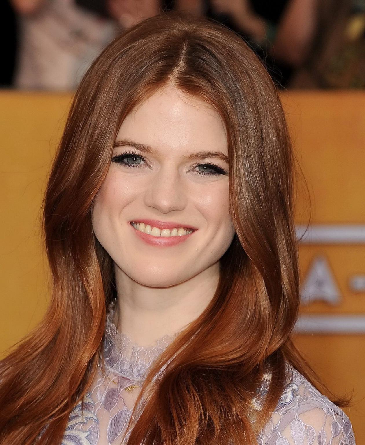 16P Rose Leslie braless wearing see-through outfit at 20th Annual SAG Awards in Los 