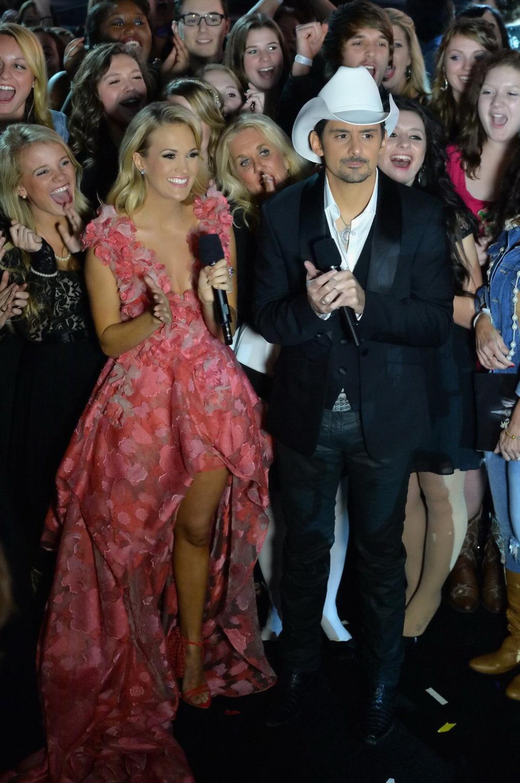 16P Carrie Underwood stunning in sexy see-through dresses at 47th Annual CMA Awards 
