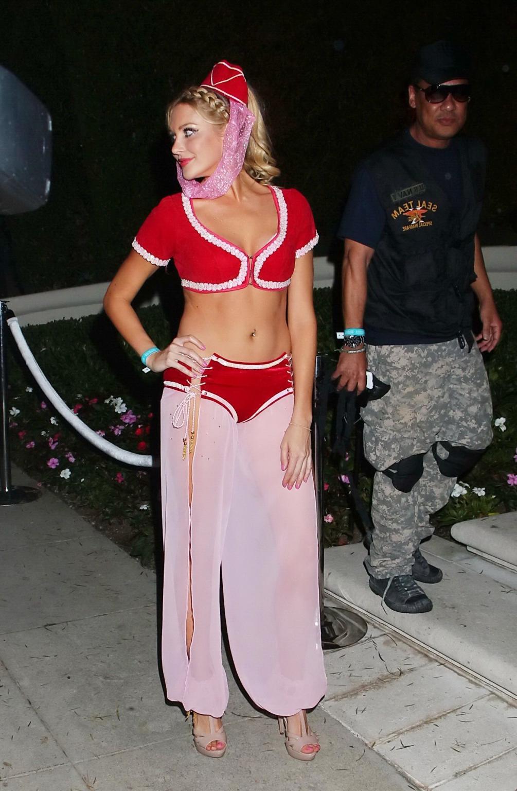 16P Stephanie Pratt dressed as a hot red genie at 2013 Casamigos Halloween Party in 