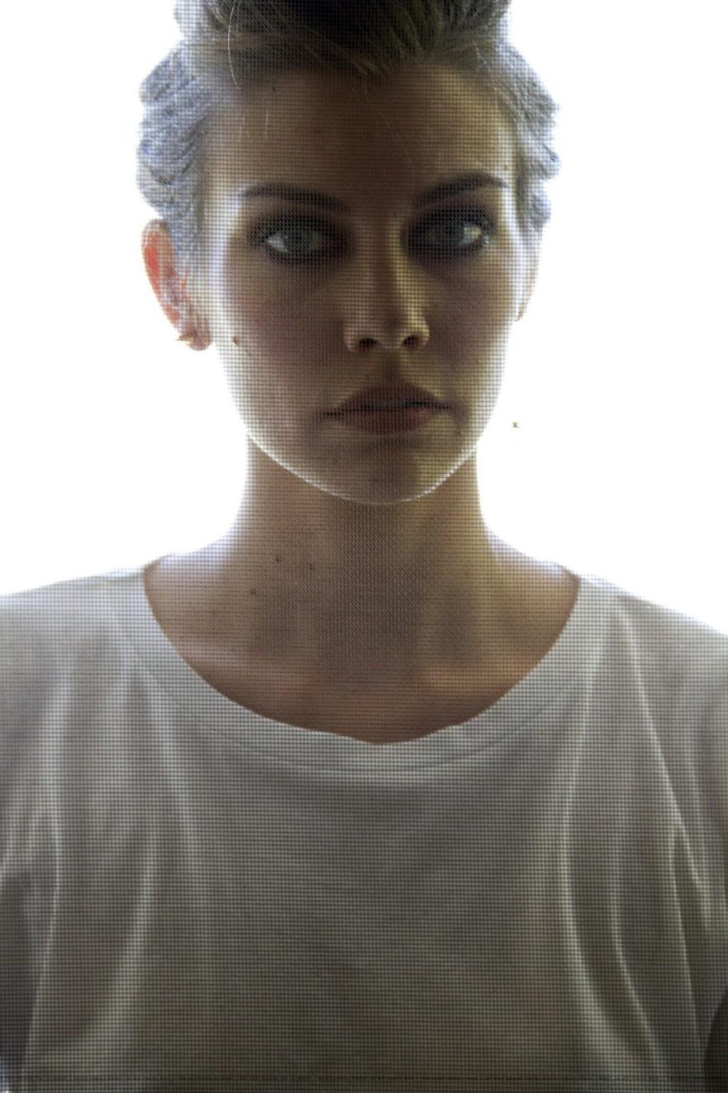 16P Lauren Cohan braless wearing various see through outfits for the Ladygunn Magazi