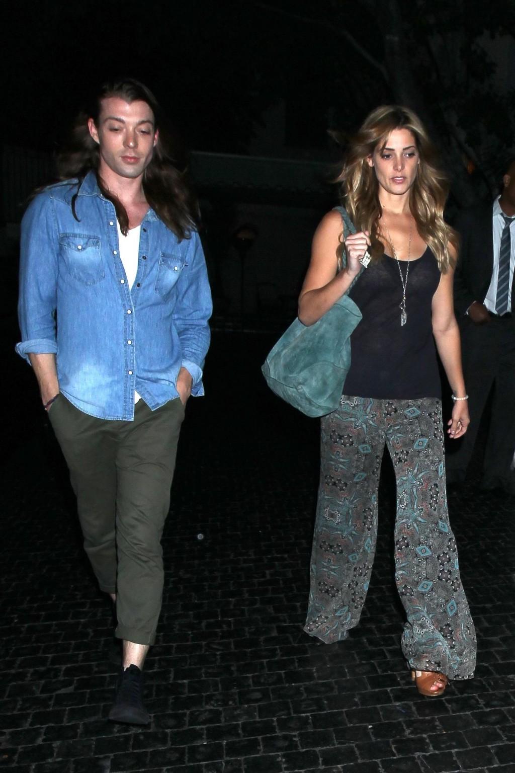 16P Ashley Greene see through to bra on a night out in West Hollywood