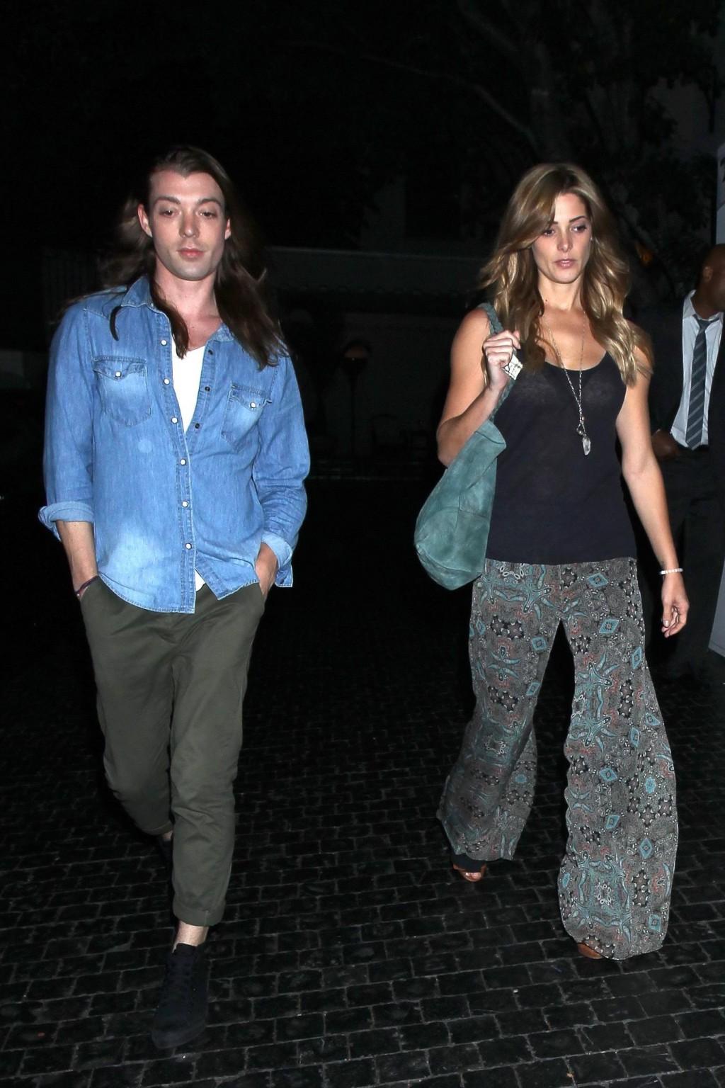 16P Ashley Greene see through to bra on a night out in West Hollywood