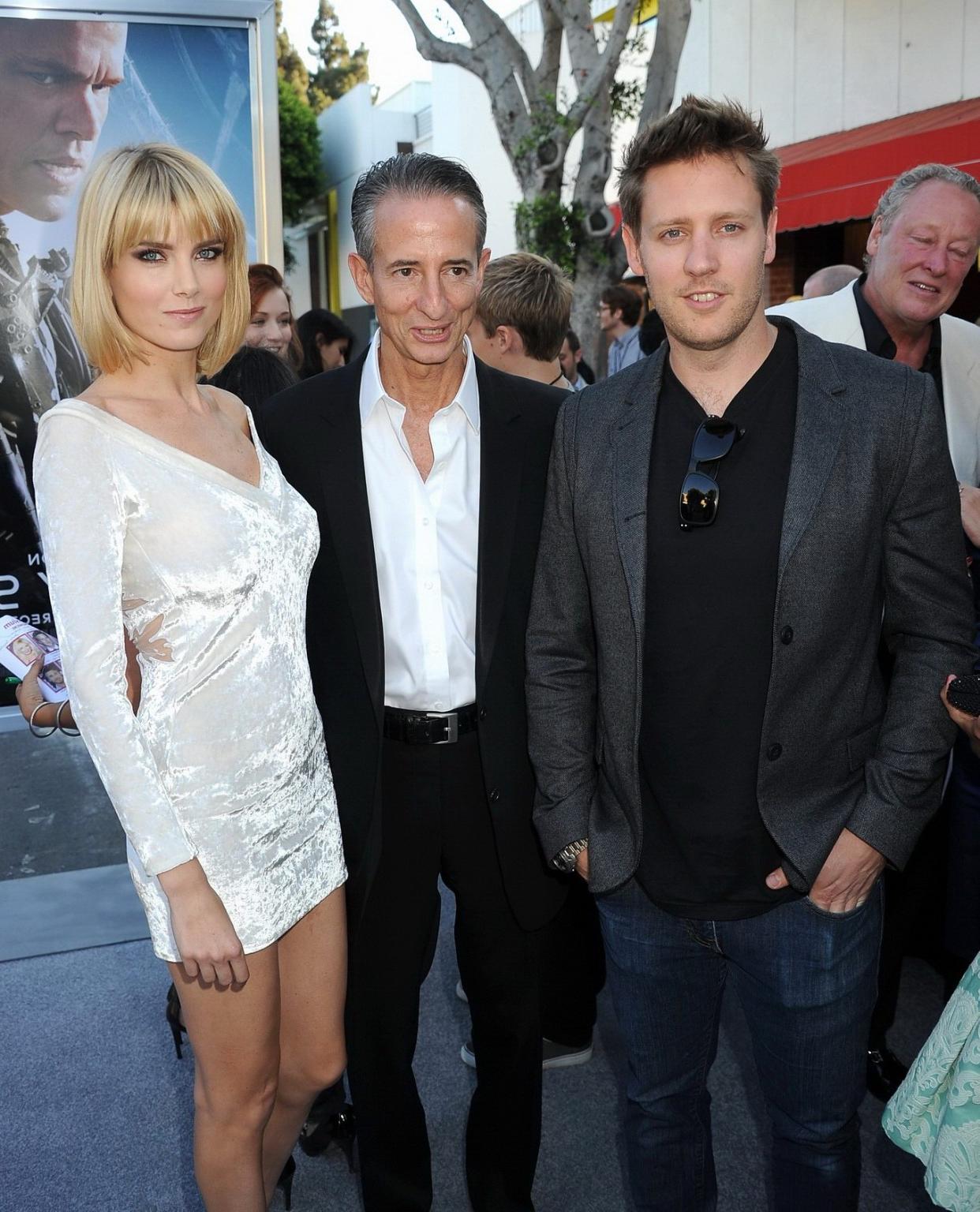 16P Busty Eugenia Kuzmina wearing a see through mini dress at the 'Elysium' premiere