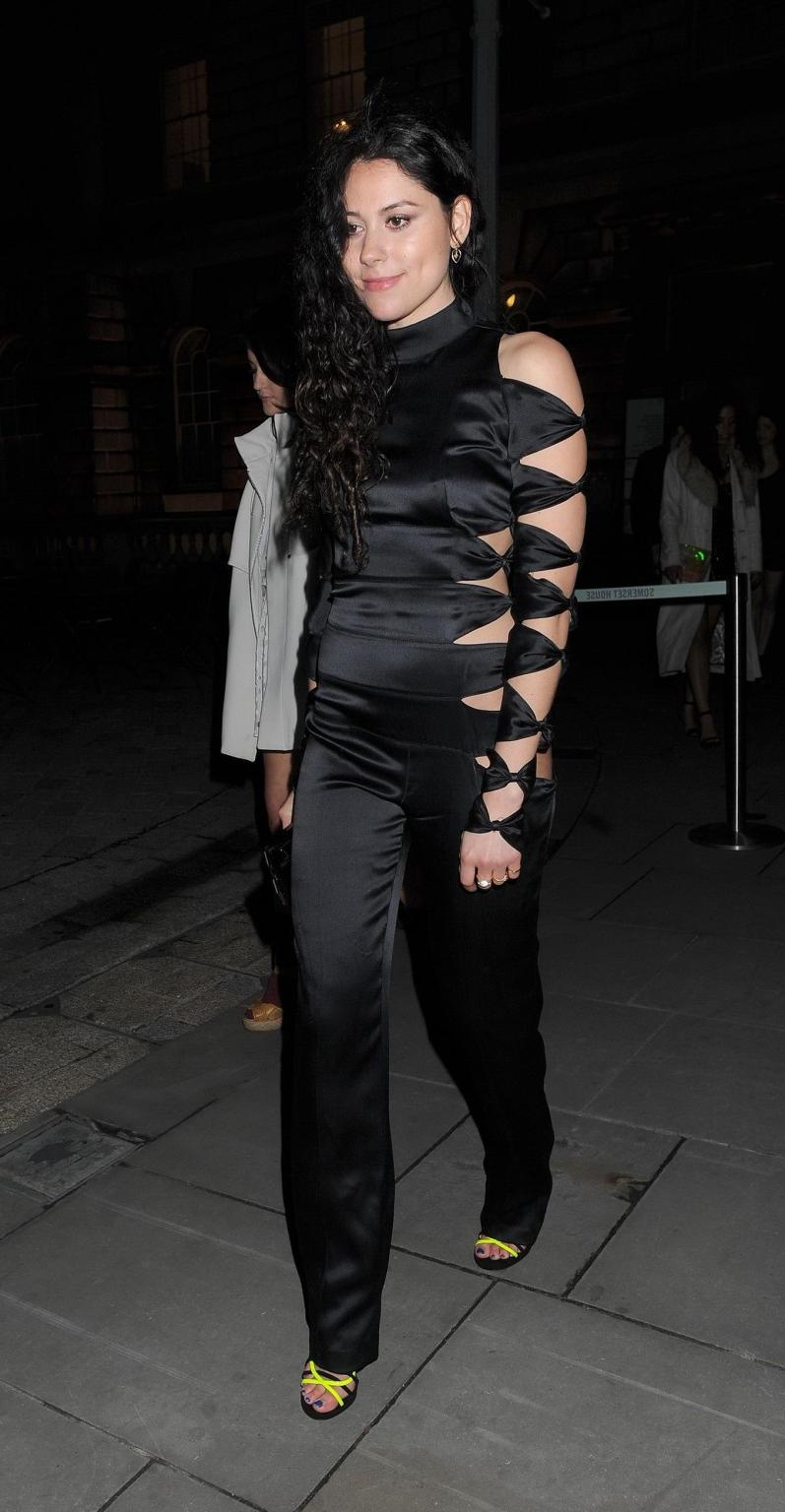 16P Eliza Doolittle pantyless wearing a side see through jumpsuit at the Esquire  St