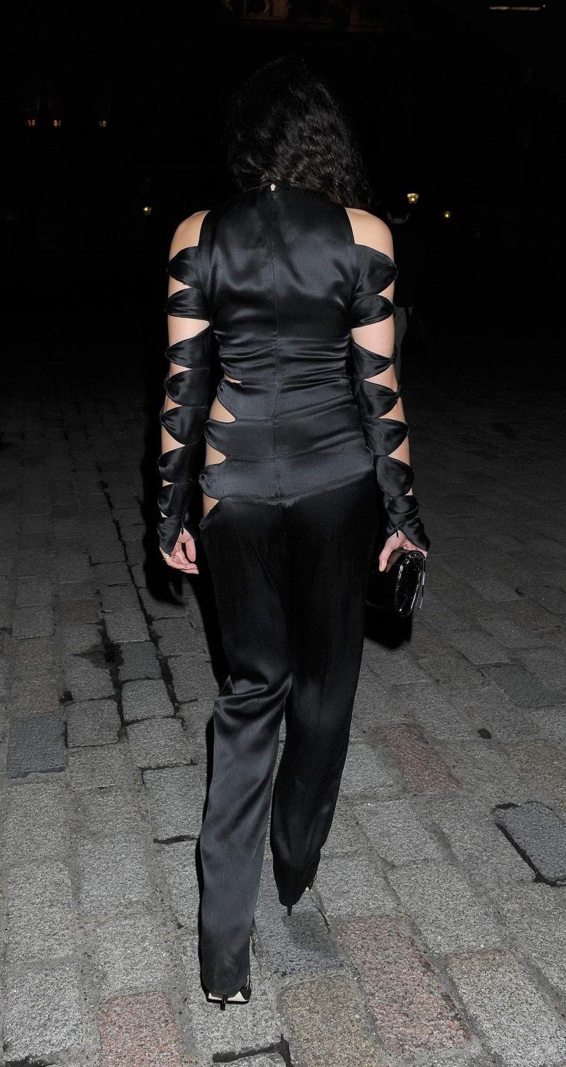 16P Eliza Doolittle pantyless wearing a side see through jumpsuit at the Esquire  St