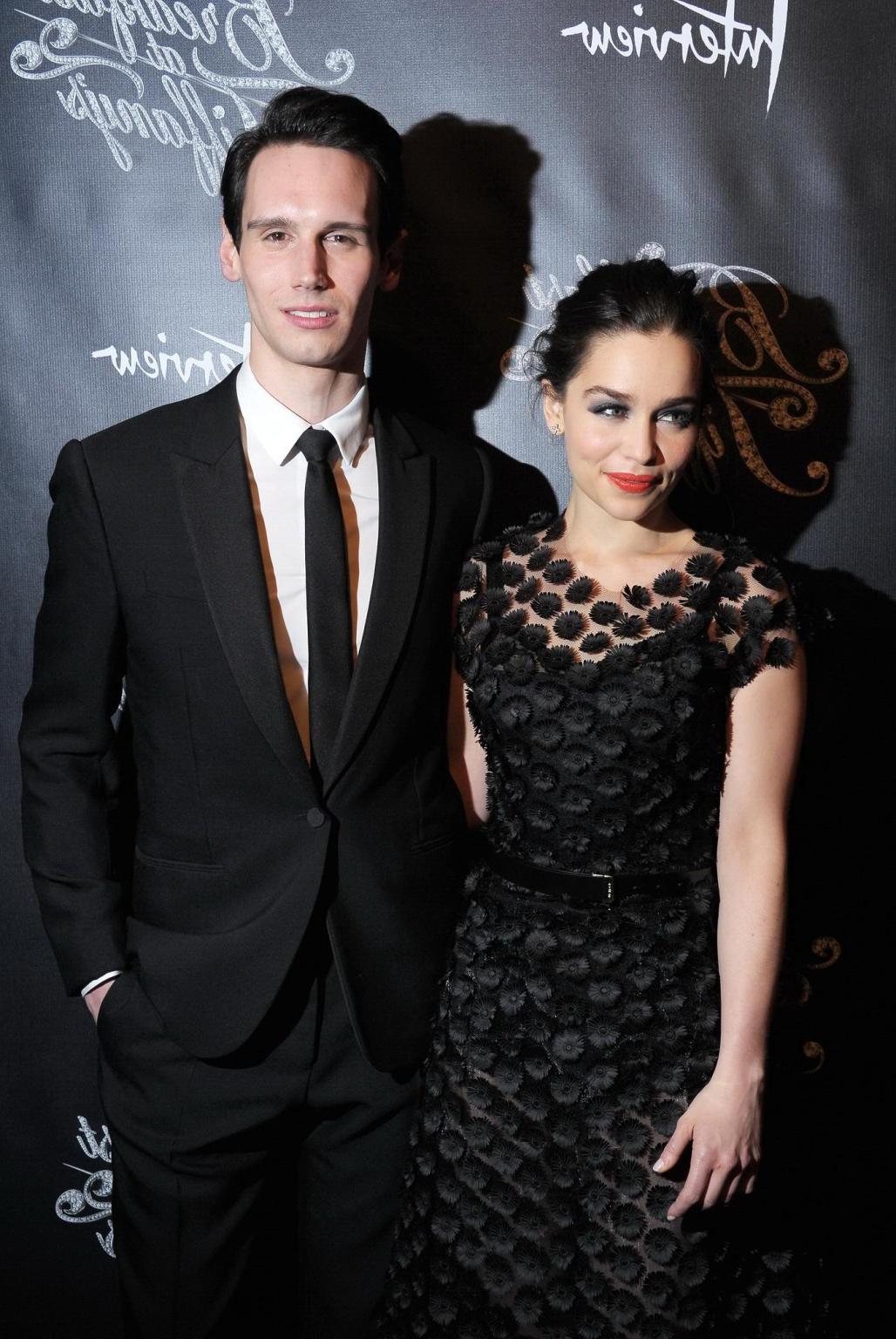 16P Emilia Clarke looks very hot wearing a partially see through dress at the 'Break