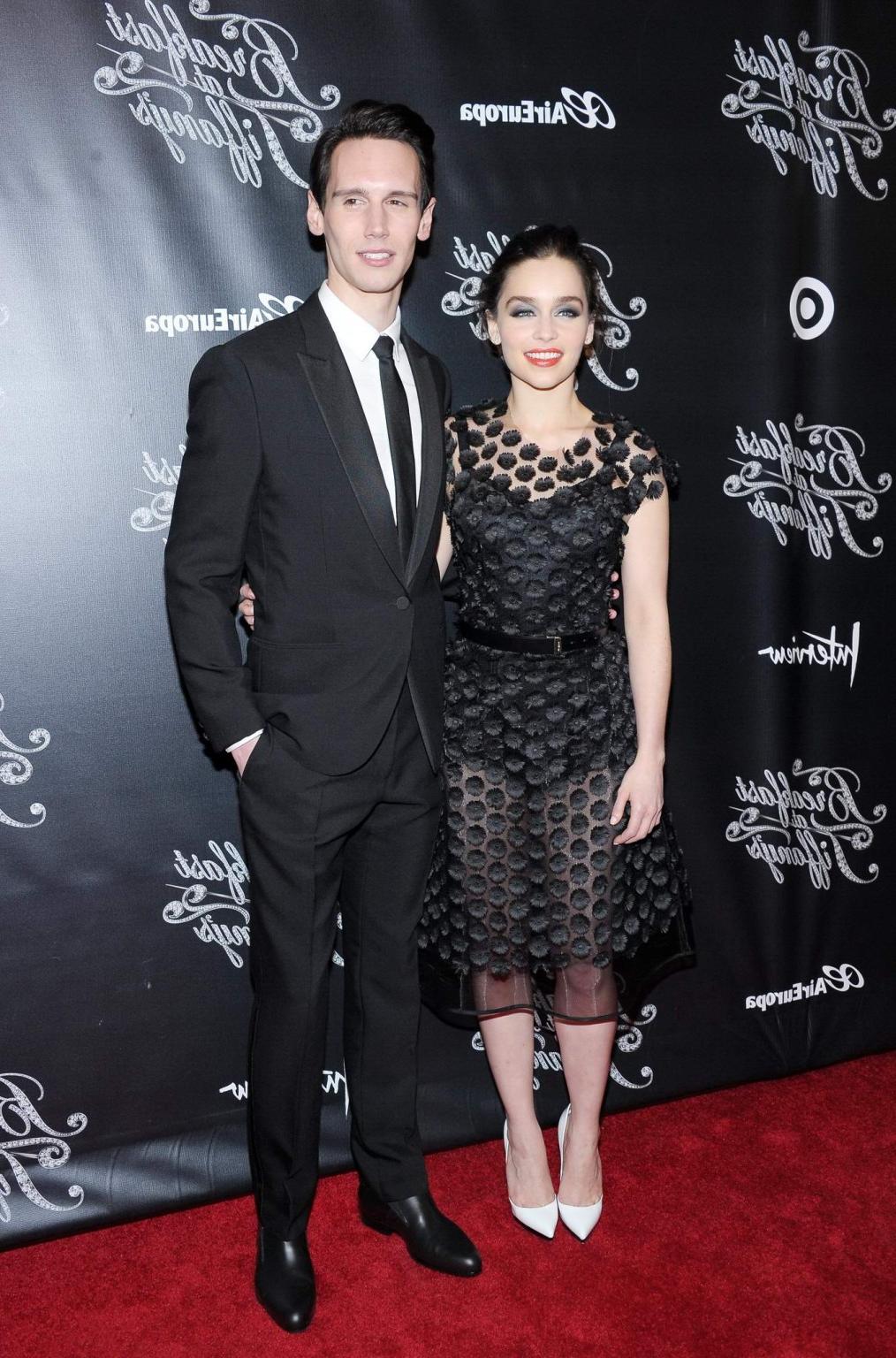 16P Emilia Clarke looks very hot wearing a partially see through dress at the 'Break