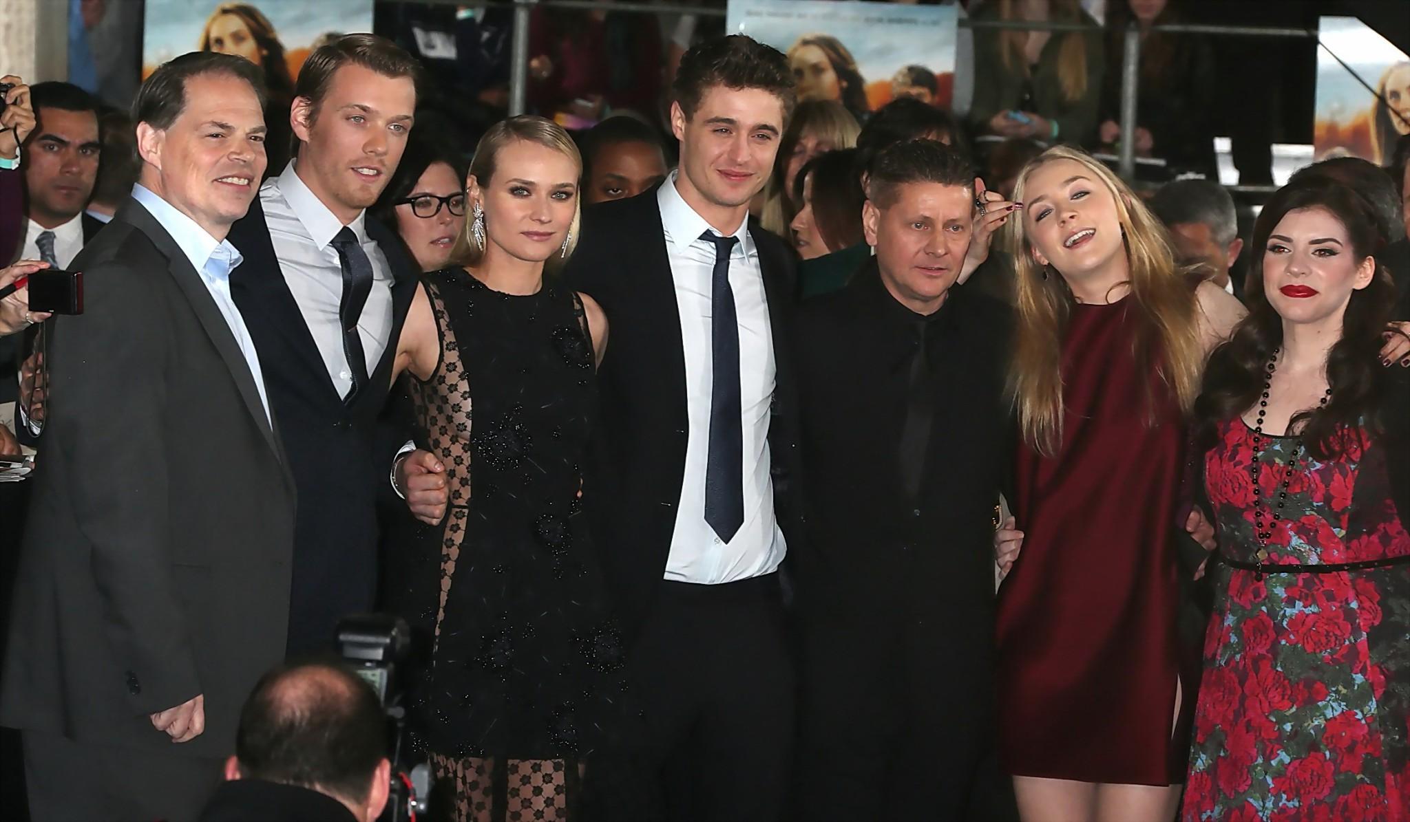 16P Diane Kruger braless wearing black partially see-thru mini dress at The Host Hol