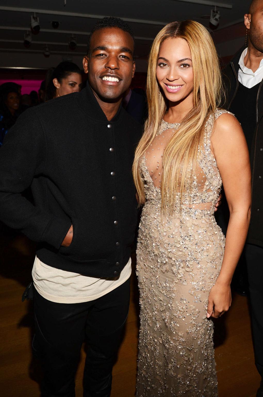 10P Beyonce Knowles wearing a partially see through dress at 'Beyonce: Life Is But A