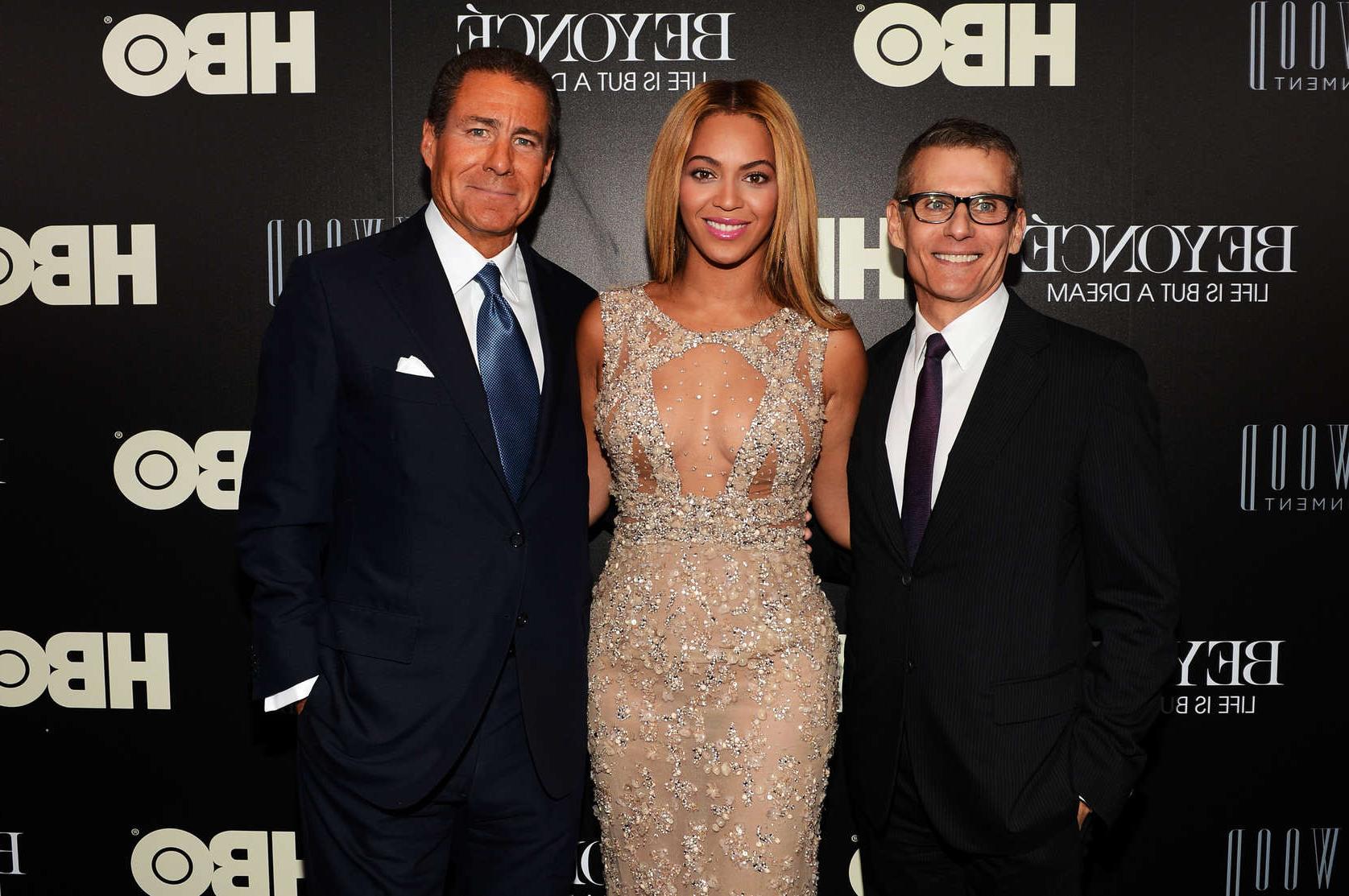 10P Beyonce Knowles wearing a partially see through dress at 'Beyonce: Life Is But A