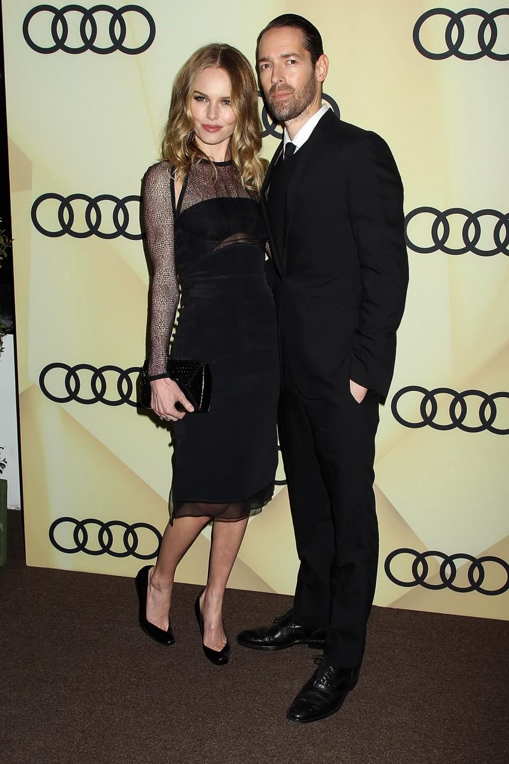 10P Kate Bosworth looks hot wearing black partially see-through dress at Audi Golden