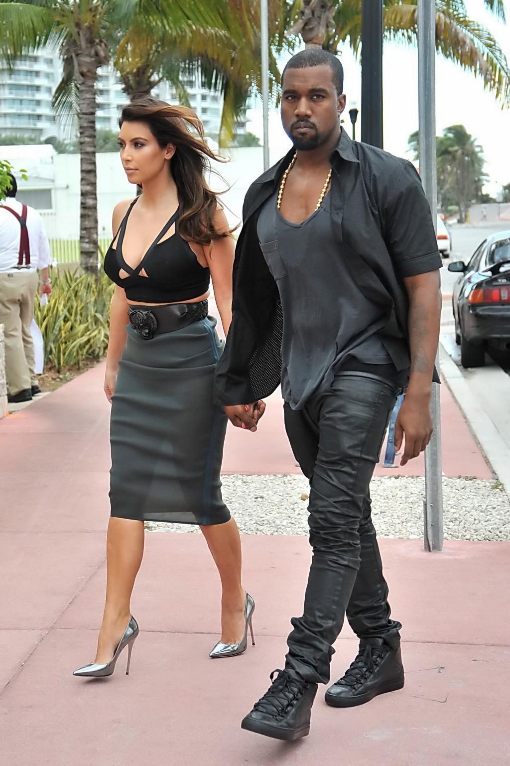 9P Kim Kardashian busty wearing tiny top and see through skirt   no underwear at Pr