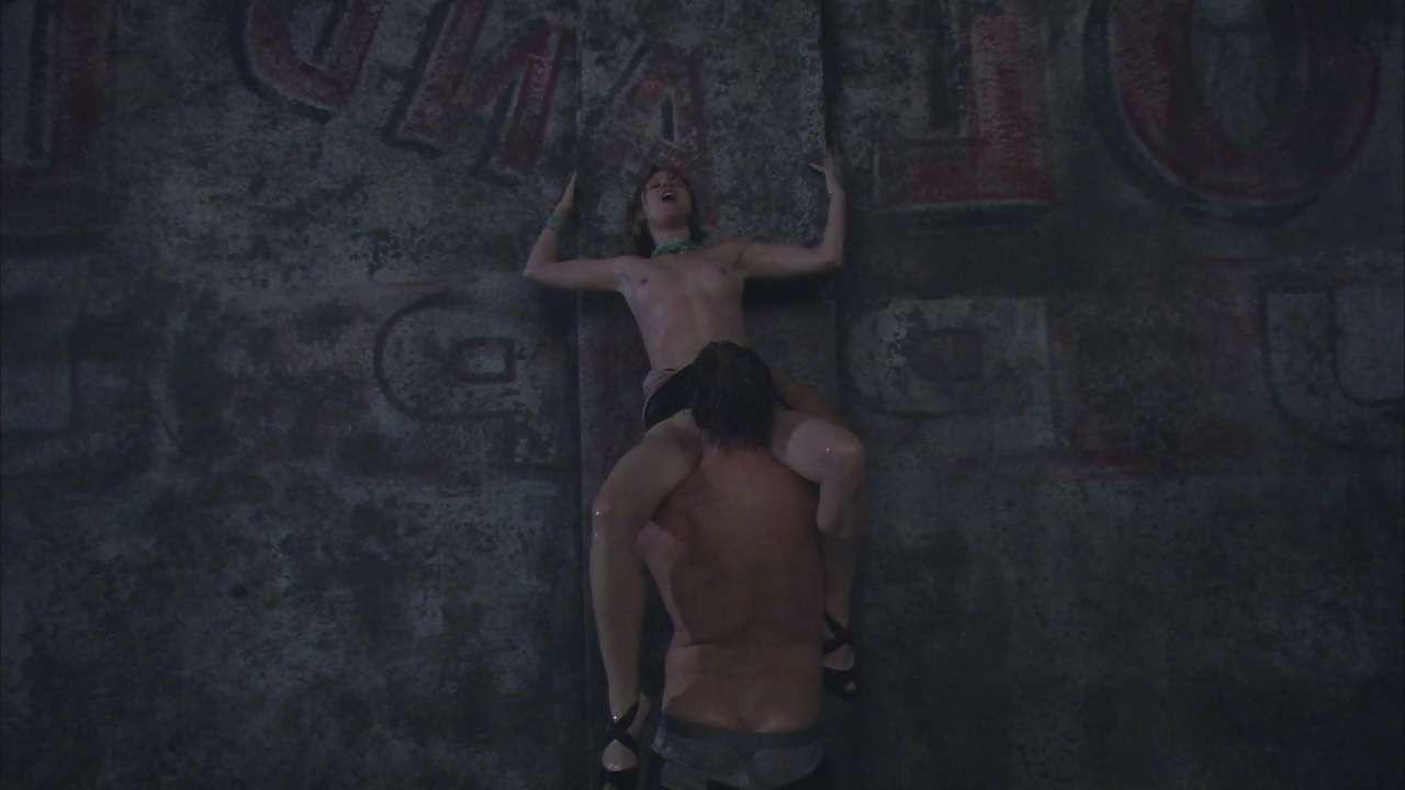 16P Nicky Aycox showing tits and gets her pussy licked by guy