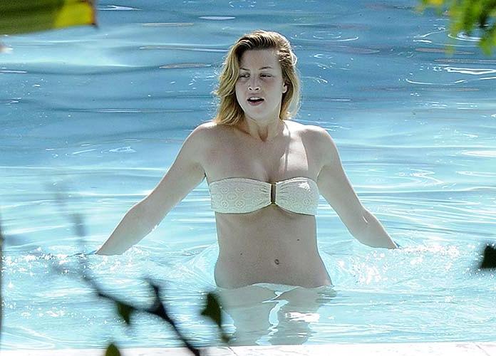 16P Whitney Port sexy and hot double nipple slip paparazzi photos