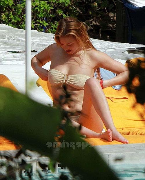 16P Whitney Port sexy and hot double nipple slip paparazzi photos
