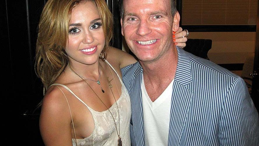 16P Miley Cyrus exposing sexy body and hard nipples in see thru blouse